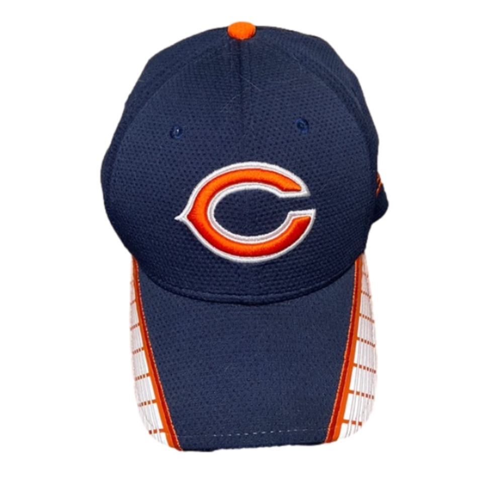 Chicago Bears 39 thirty New Era NFL Fitted Hat Cap Blue Orange Small-Medium